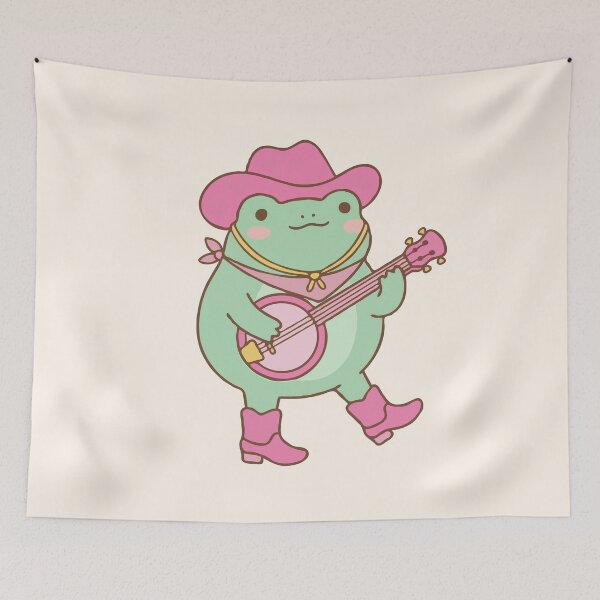 Item preview, The Pink Cowboy Frog designed and sold by Gkinoki.