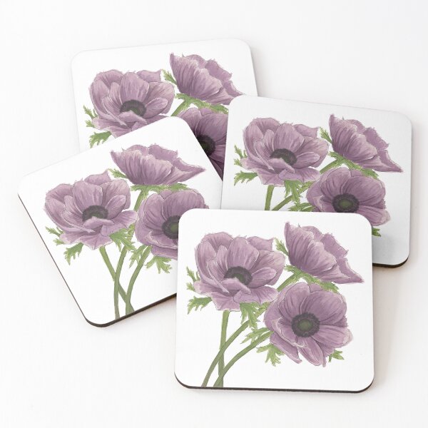 Item preview, Purple Anemone Flower  designed and sold by NaughtyFlorals.