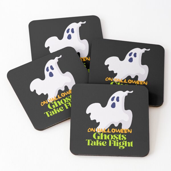 Item preview,  On Halloween Night, the Ghosts Take Flight-Bright Green version designed and sold by Novel Works Studio.