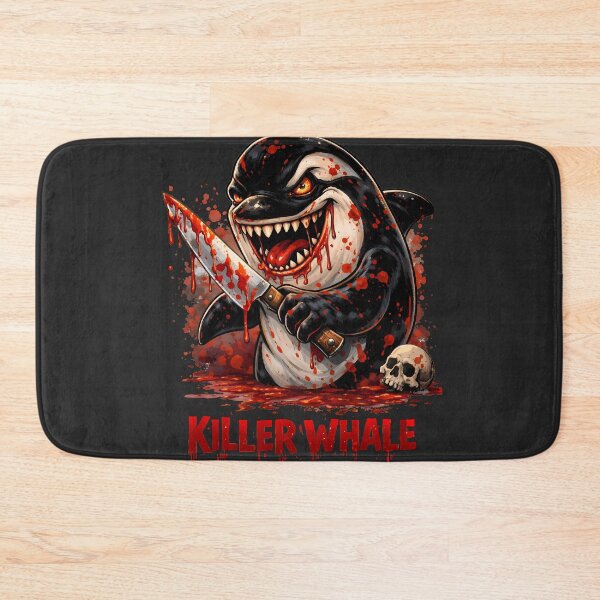 Item preview, Killer Whale Bloody Psycho Orca – Dark Humor Horror Cartoon Design designed and sold by AuraloomAtelier.