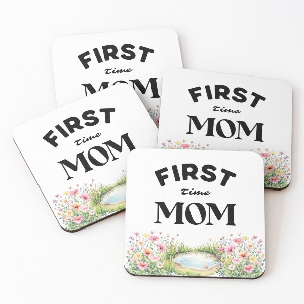 Item preview, First Time Mom New Mom Gift Design designed and sold by Patina & Pixel.