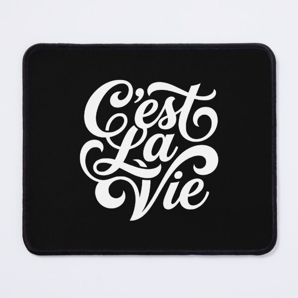 Item preview, C'est La Vie French Quote Life Philosophy Script designed and sold by AntiqueImages.