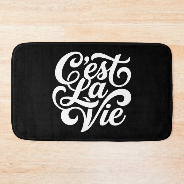 Item preview, C'est La Vie French Quote Life Philosophy Script designed and sold by AntiqueImages.