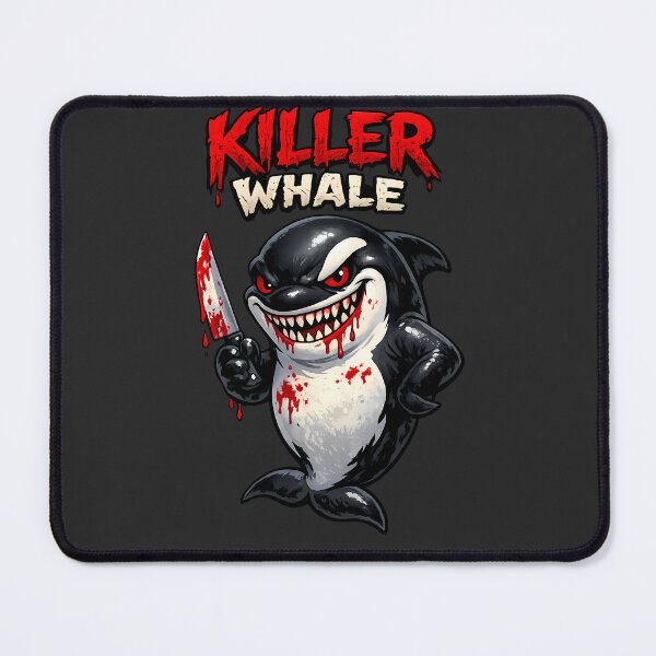 Item preview, Killer Whale Cute But Psycho Orca – Funny Dark Humor Cartoon Design designed and sold by AuraloomAtelier.