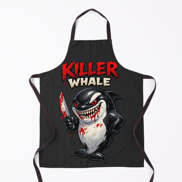 Item preview, Killer Whale Cute But Psycho Orca – Funny Dark Humor Cartoon Design designed and sold by AuraloomAtelier.