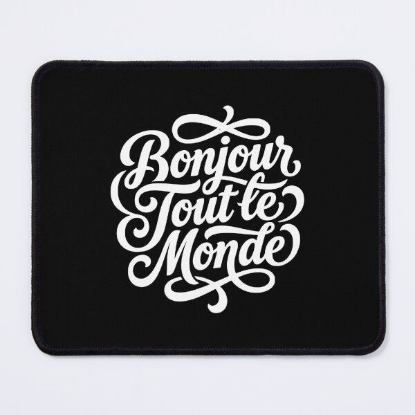 Item preview, Bonjour Tout le Monde French Hello World Script designed and sold by AntiqueImages.