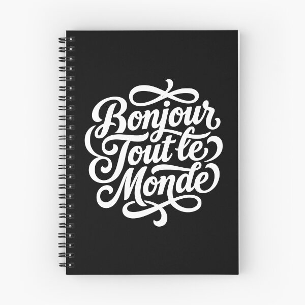 Item preview, Bonjour Tout le Monde French Hello World Script designed and sold by AntiqueImages.