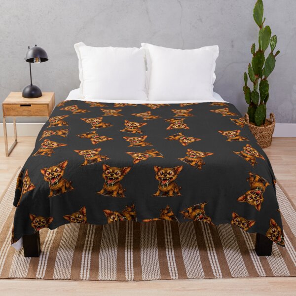 Item preview, Horror Dog Pattern – Creepy Cute Aggressive Puppy Repeat Design designed and sold by AuraloomAtelier.