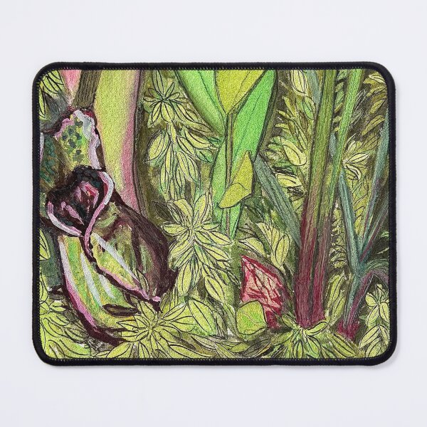 Item preview, Pin Hook Bog Pitcher plants watercolor designed and sold by Nelkinsb.