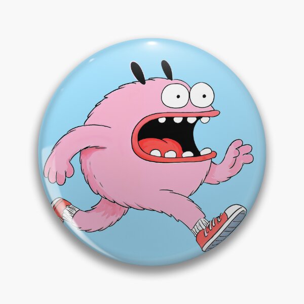 Item preview, running pink monster designed and sold by Mike Kiev art.