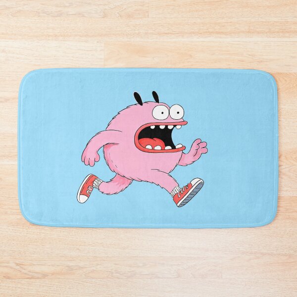 Item preview, running pink monster designed and sold by Mike Kiev art.