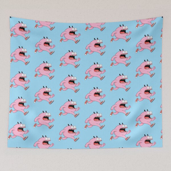 Item preview, running pink monster designed and sold by Mike Kiev art.