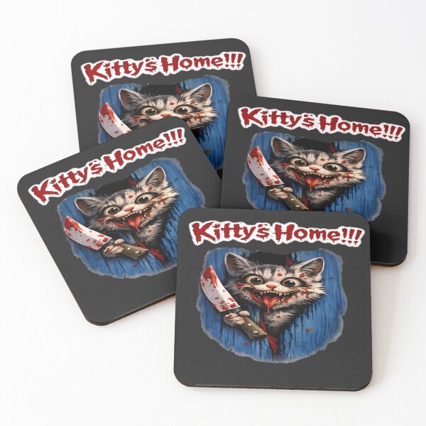 Item preview, Kitty’s Home Funny Horror Cat Design Cute But Psycho Killer Cat Meme designed and sold by AuraloomAtelier.