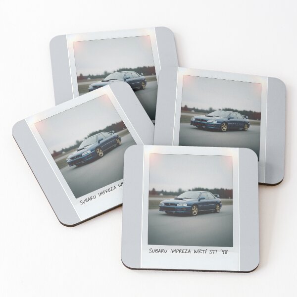 Item preview, Subaru Impreza WRX STI 1998 JDM Legend Retro Polaroid Style Art designed and sold by Motorline44.