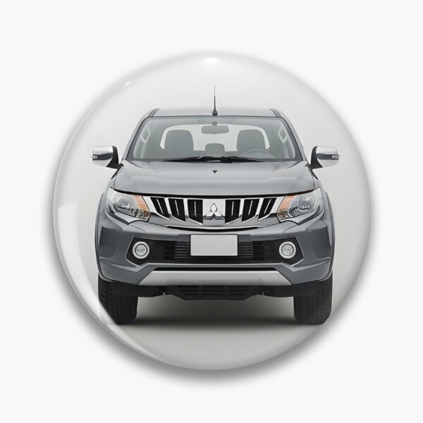 Item preview, Grey Mitsubishi L200 Vintage Style 4x4 Pickup Truck Art designed and sold by Motorline44.