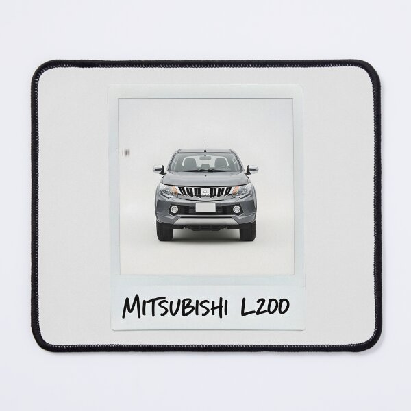 Item preview, Grey Mitsubishi L200 Vintage Style 4x4 Pickup Truck Art designed and sold by Motorline44.