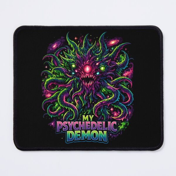 Item preview, My Psychedelic Demon – Neon Cosmic Horror Creature designed and sold by SidTastic .