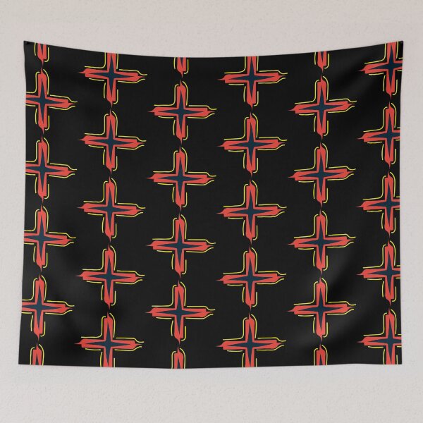 Item preview, Abstract Flame Cross by Friend designed and sold by Style Legion.