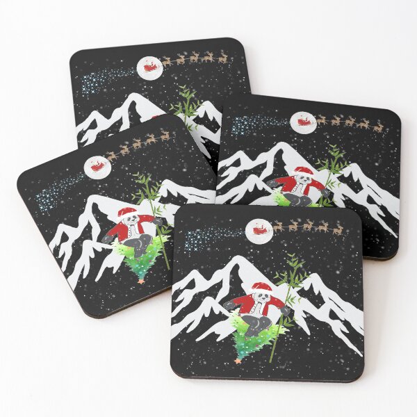 Item preview, Panda Snowboarding Christmas Tree designed and sold by Rosemarie Guieb Designs.