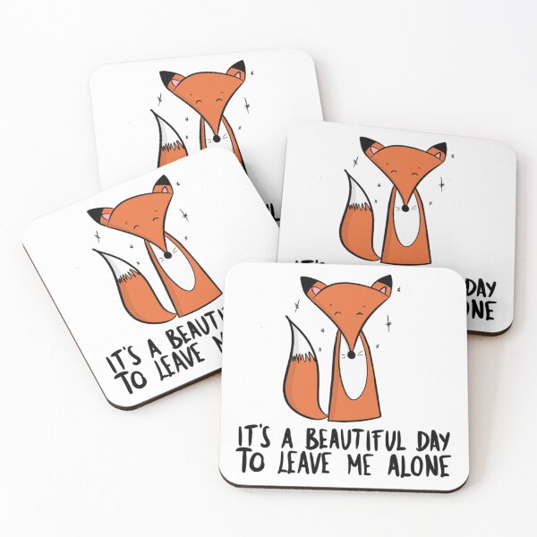 Item preview, It's A Beautiful Day To Leave Me Alone Funny Introvert Fox designed and sold by DesignFreakArt.