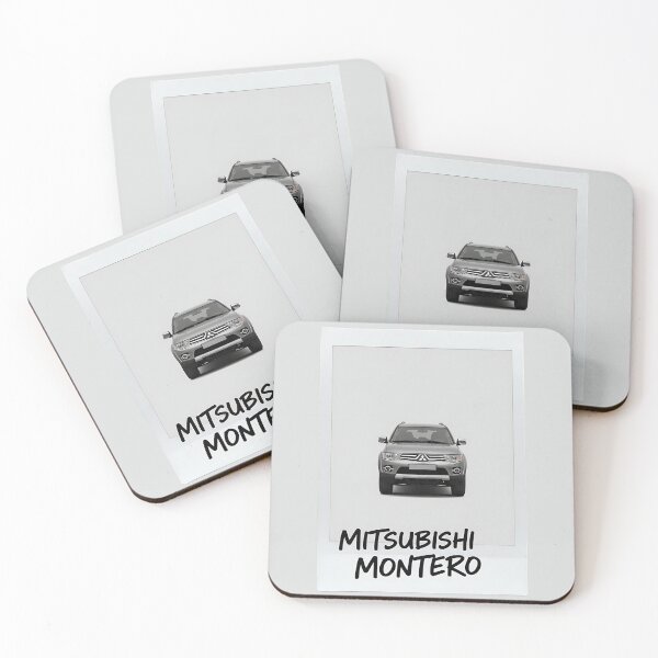 Item preview, White Mitsubishi Montero Vintage  Style Classic 4x4 Off-Road Art designed and sold by Motorline44.