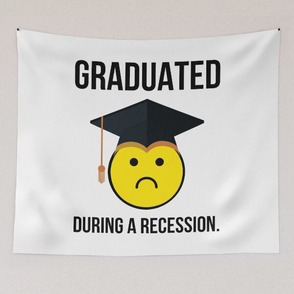 Item preview, Graduated during a recession. designed and sold by Rachel the Artist .