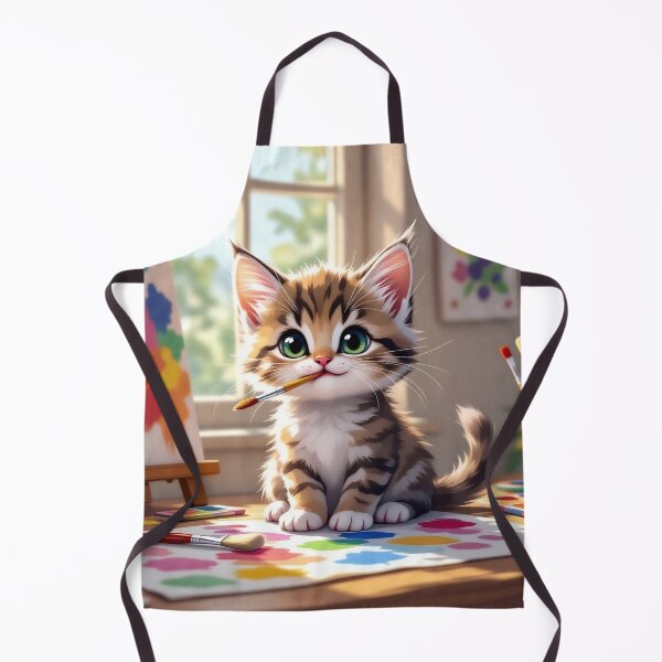 Item preview, Masterpiece Maker: Adorable Tabby Kitten Artist designed and sold by Serene Strokes Art.