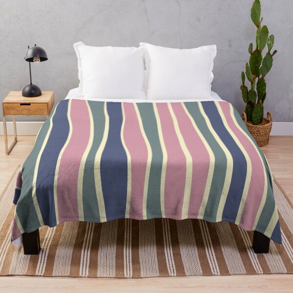 Item preview, Imperfect stripe-Pink, Blue & Grey  designed and sold by Pattern Pie.