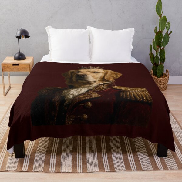 Item preview, Royal Golden Retriever Emperor Portrait Art designed and sold by MALStoreDesign.