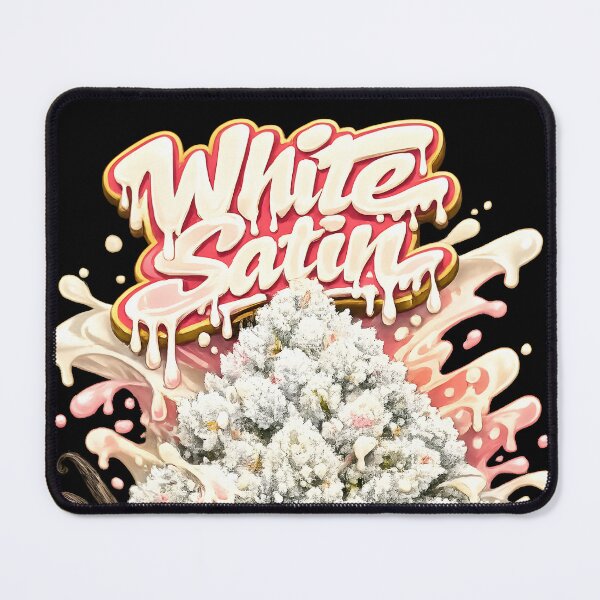 Item preview, White Satin Graffiti Print | Sweet Vanilla Creamy Hybrid designed and sold by WAUZ.