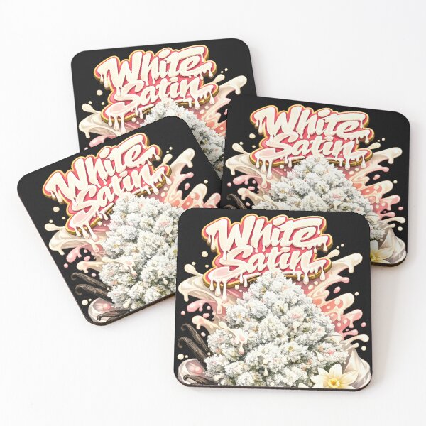 Item preview, White Satin Graffiti Print | Sweet Vanilla Creamy Hybrid designed and sold by WAUZ.