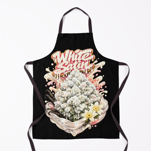 Item preview, White Satin Graffiti Print | Sweet Vanilla Creamy Hybrid designed and sold by WAUZ.