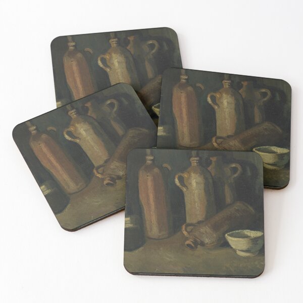 Item preview, Still Life With Jars by Vincent van Gogh: Rustic Post Impressionist Poster designed and sold by artofuniverse.
