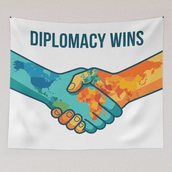 Item preview, international relations, diplomacy, foreign policy, global issues designed and sold by TrueArtVibes.
