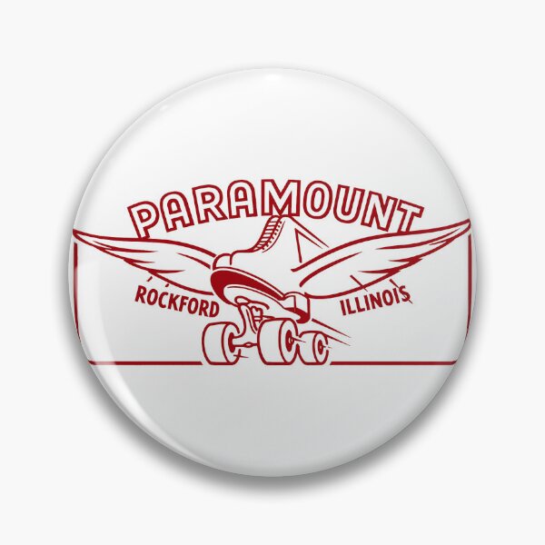 Item preview, Paramount Skating Rink Rockford Illinois Roller Skating Rink Sticker Decal Label Design 4 designed and sold by tislord.