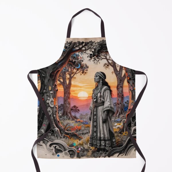 Item preview, Sunset Guardian: Ethereal Quilling Art of a Nomadic Woman designed and sold by Serene Strokes Art.
