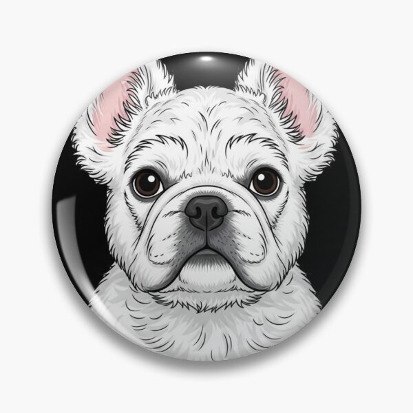 Item preview, Fluffy French Bulldog Dog designed and sold by saphira-art.