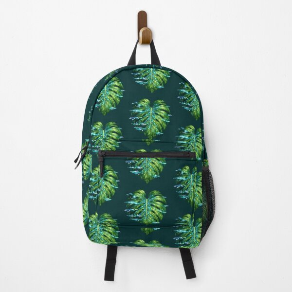 Item preview, Cybernetic Monstera Leaf Glitch Botanical Art designed and sold by Bratak.