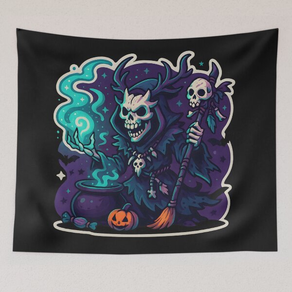 Item preview, Halloween style Shaman Skeleton designed and sold by Raubee.