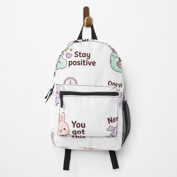 Item preview, Set of kawaii stickers with motivational quotes in English designed and sold by TheRihlaWorld.