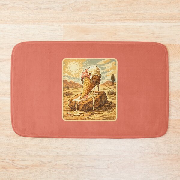 Item preview, Melting Summer Heatwave Vintage Travel Poster designed and sold by Bratak.