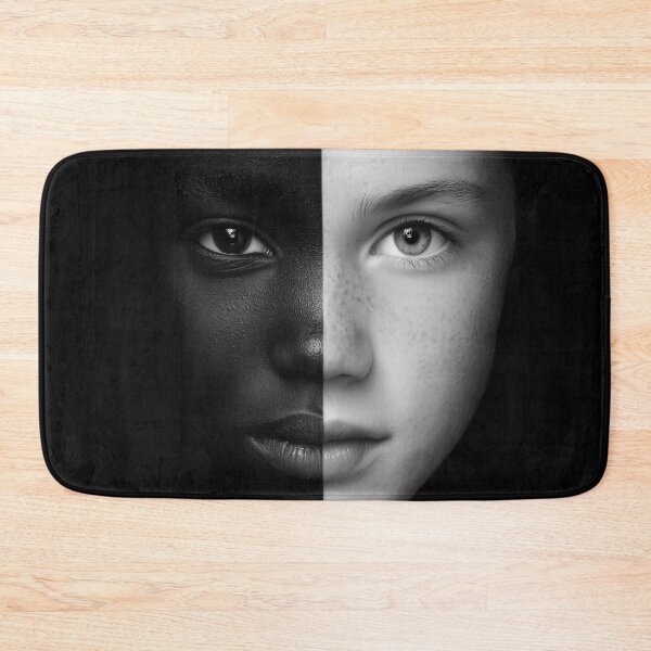 Item preview, Black & White Face – Diversity, Identity & Multicultural Unity Art designed and sold by WordPlayStudio.