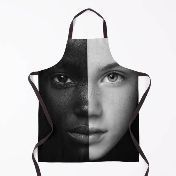 Item preview, Black & White Face – Diversity, Identity & Multicultural Unity Art designed and sold by WordPlayStudio.