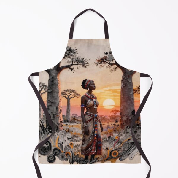 Item preview, Savanna Guardian: Intricate Paper Art of an African Queen designed and sold by Serene Strokes Art.