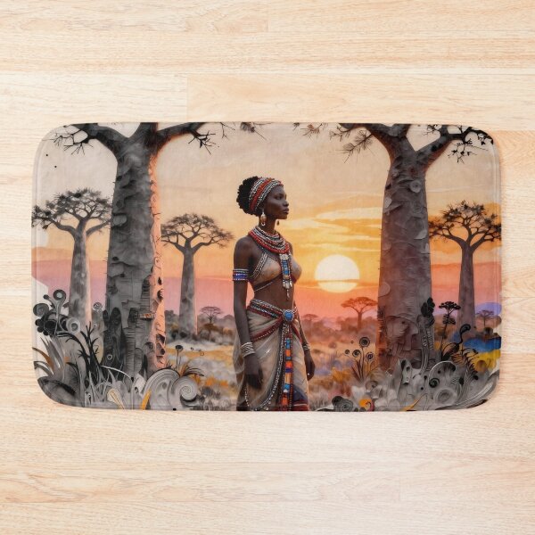 Item preview, Savanna Guardian: Intricate Paper Art of an African Queen designed and sold by Serene Strokes Art.
