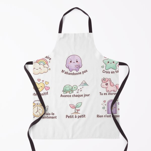 Item preview, Kawaii Motivational Sticker Pack - Positive Quotes in French designed and sold by TheRihlaWorld.