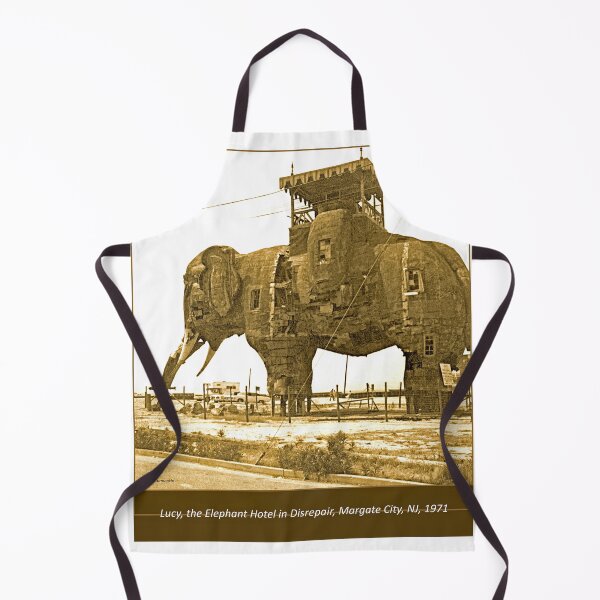Item preview, Lucy, The Elephant Hotel in Disrepair, Margate City, NJ, 1971, Retro Photograph designed and sold by AMacGPhilly.
