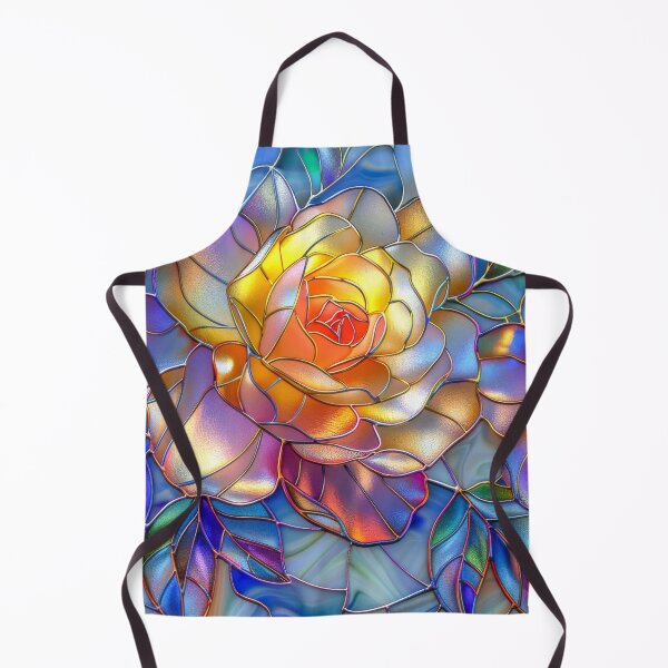 Item preview, Stained Glass Roses Artwork designed and sold by MargaretWiktor.