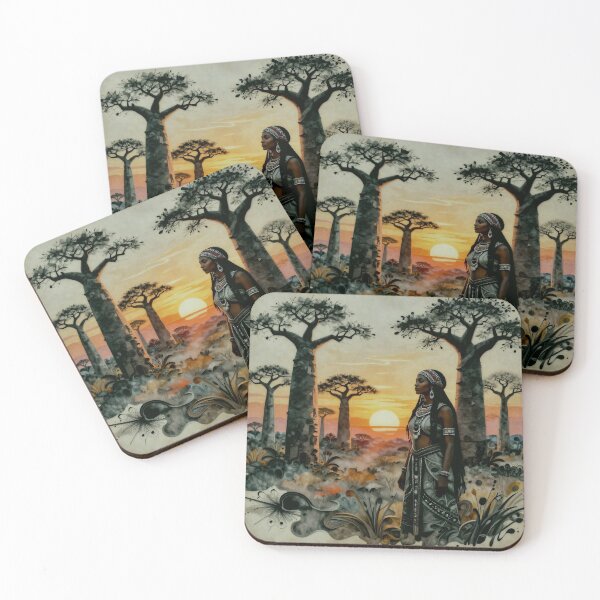 Item preview, Savanna Guardian: Intricate Paper Art of an African Queen designed and sold by Serene Strokes Art.