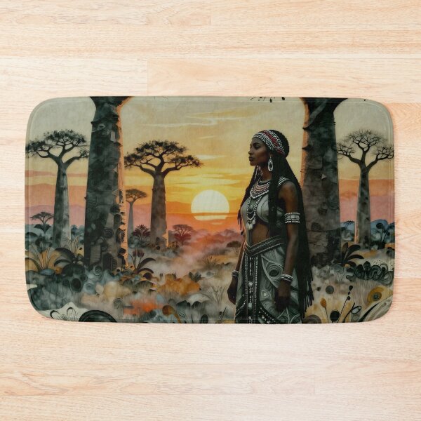 Item preview, Savanna Guardian: Intricate Paper Art of an African Queen designed and sold by Serene Strokes Art.